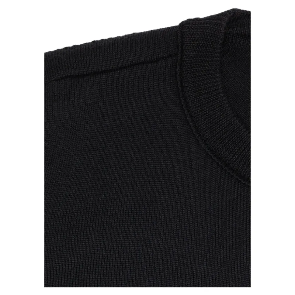 Pull en laine avec écusson détachable sur la manche