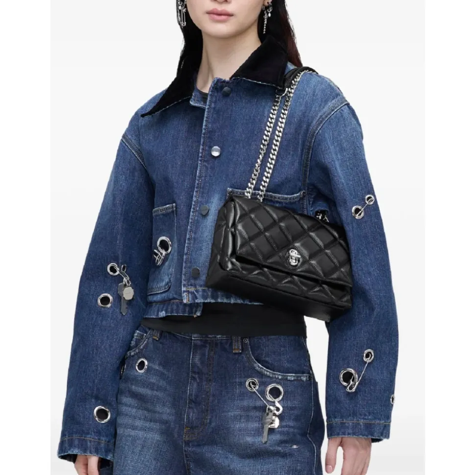 Quilted Dual Convertible Shoulder Bag