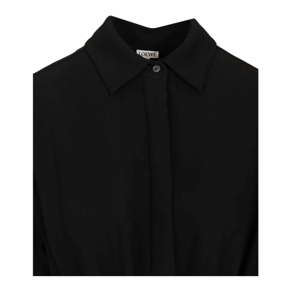 Robe chemise ceinturée