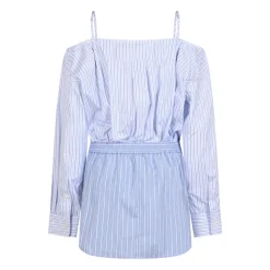 Robe décolletée avec ceinture boxer