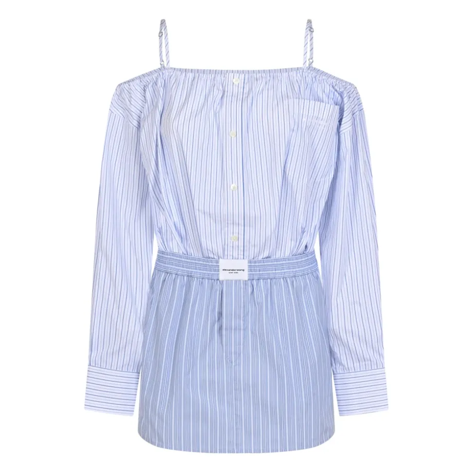 Robe décolletée avec ceinture boxer