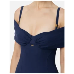 Robe de Soirée Bleue Style Corset