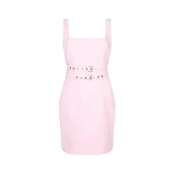 Robe fourreau courte avec boucles