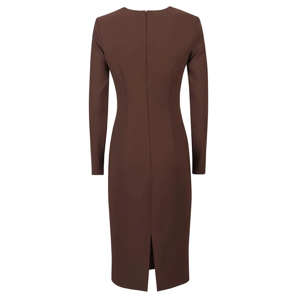 Robe légère en crêpe avec chaîne de bijoux