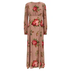 Robe Longue Bouquet Rose