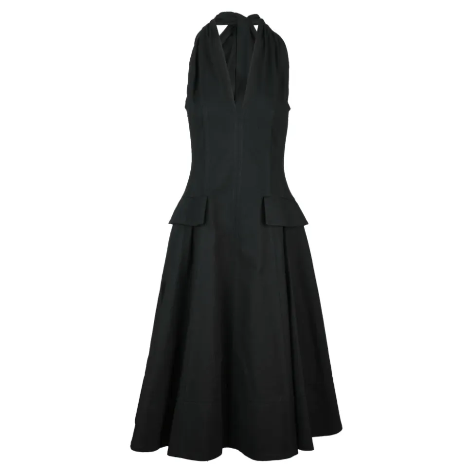 Robe longue en toile rigide