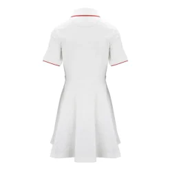 Robe à manches courtes à fermeture éclair Mode femme