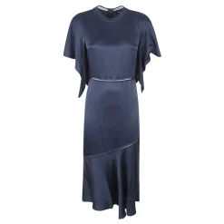 Robe Mi-longue à Volants Découpée