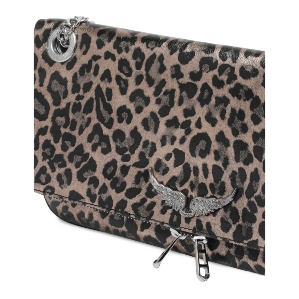 Rock II Metal Leopard Clutch