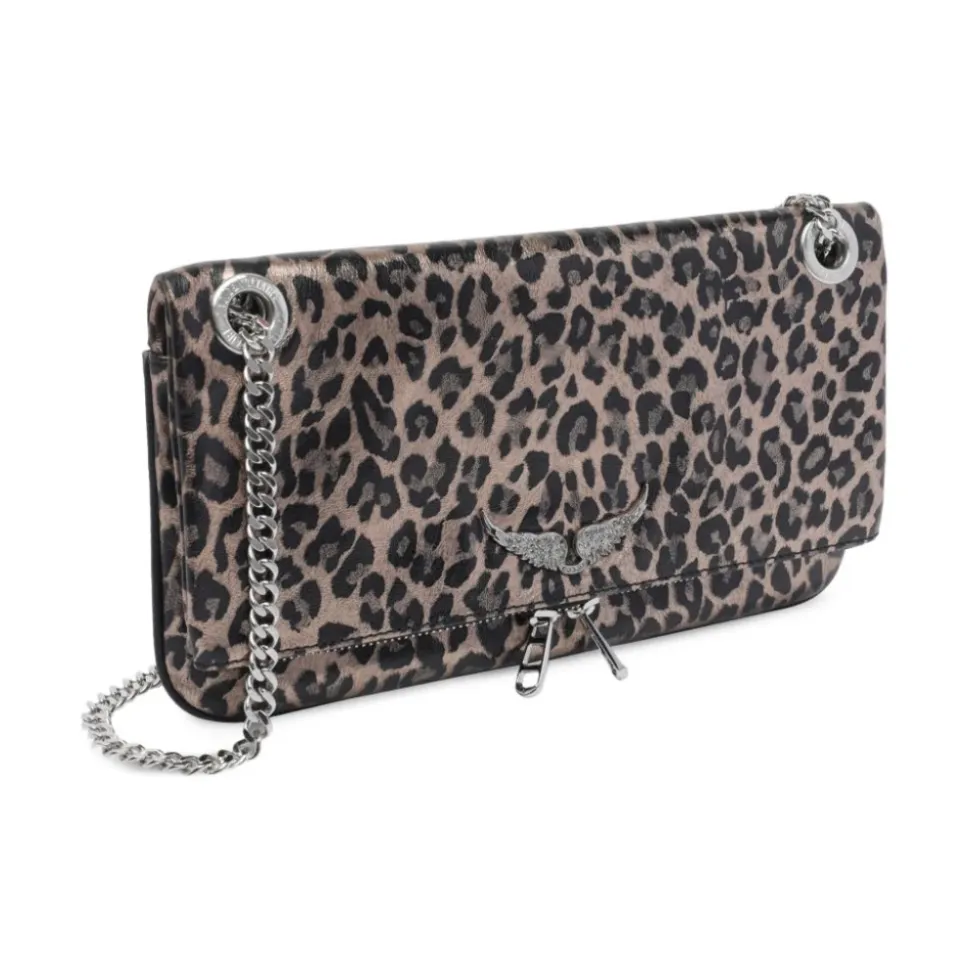 Rock II Metal Leopard Clutch