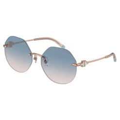 Rose Gold Blue Pink Sunglasses