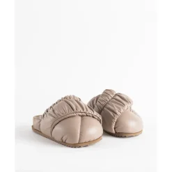 Sabot en cuir vegan avec bande froncée