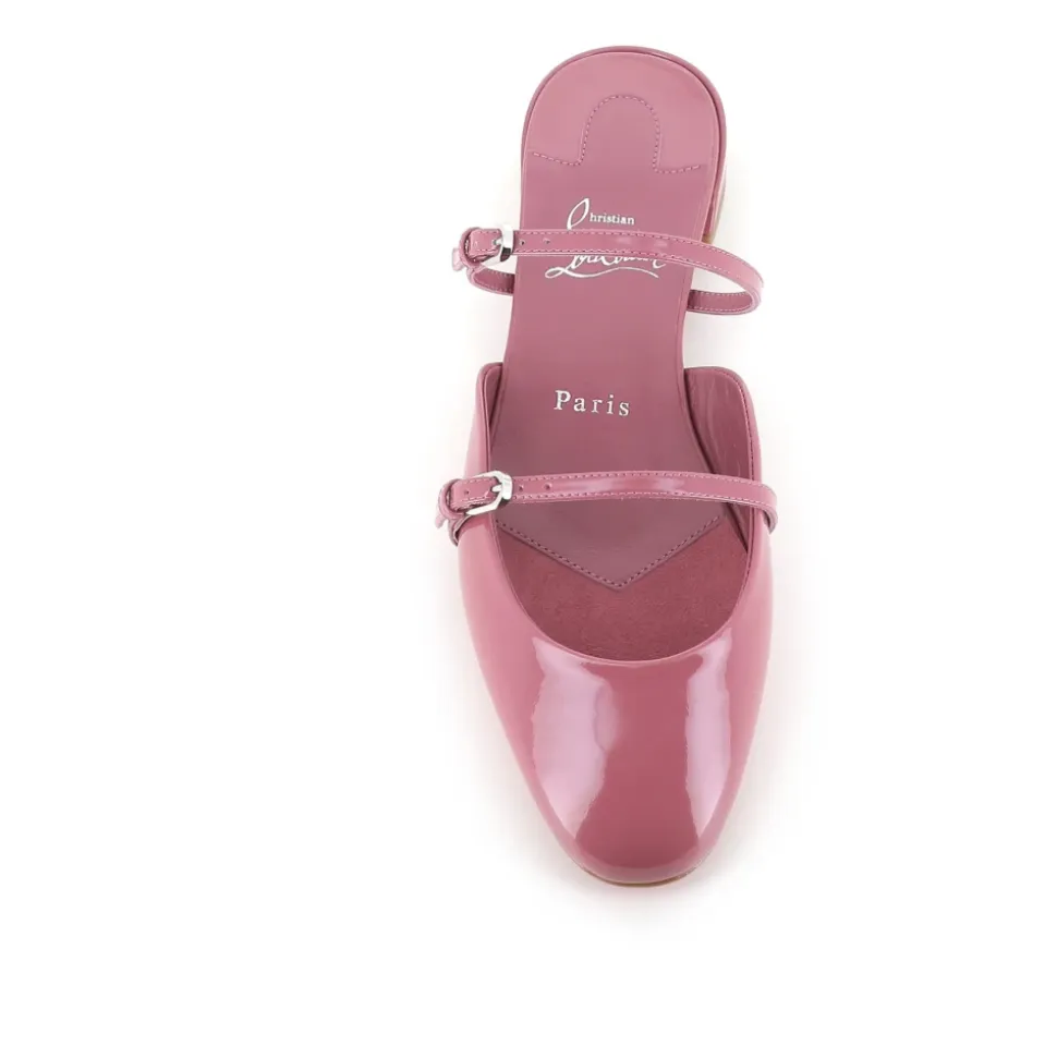 Sabot en cuir verni