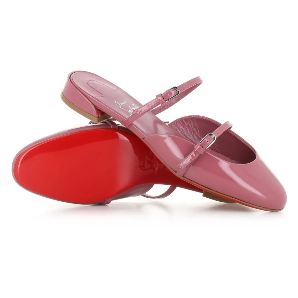 Sabot en cuir verni