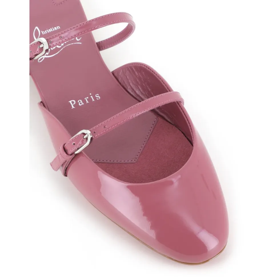 Sabot en cuir verni