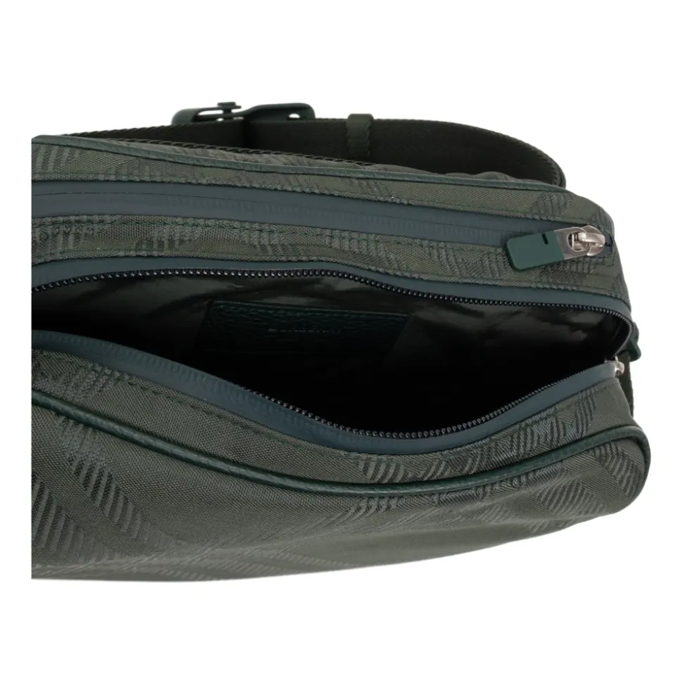 Sac Banane Zippé Check-Jacquard
