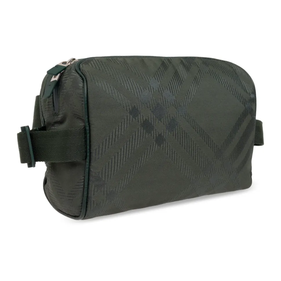 Sac Banane Zippé Check-Jacquard