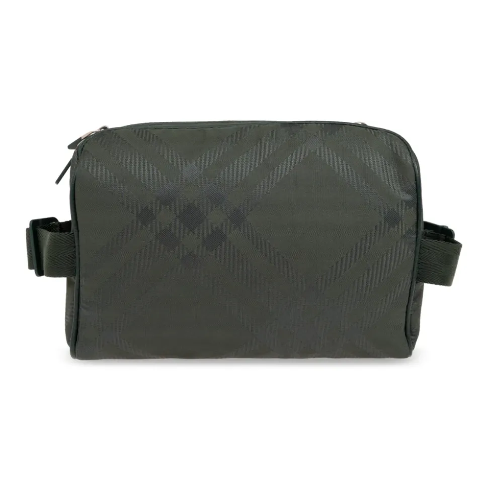 Sac Banane Zippé Check-Jacquard