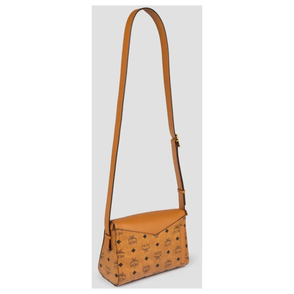 Sac à bandoulière 3D en mélange de cuir Visetos