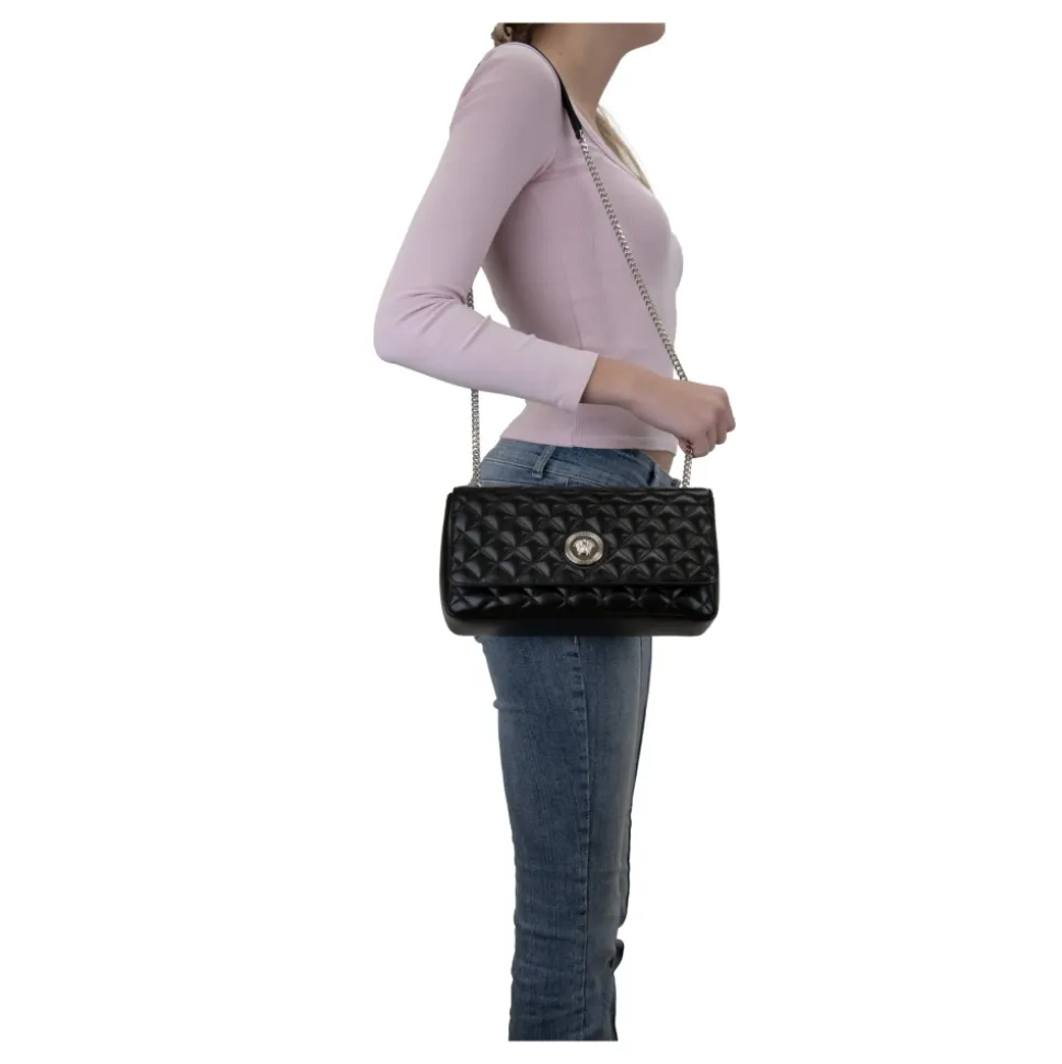 Sac à bandoulière en cuir matelassé Fermeture magnétique