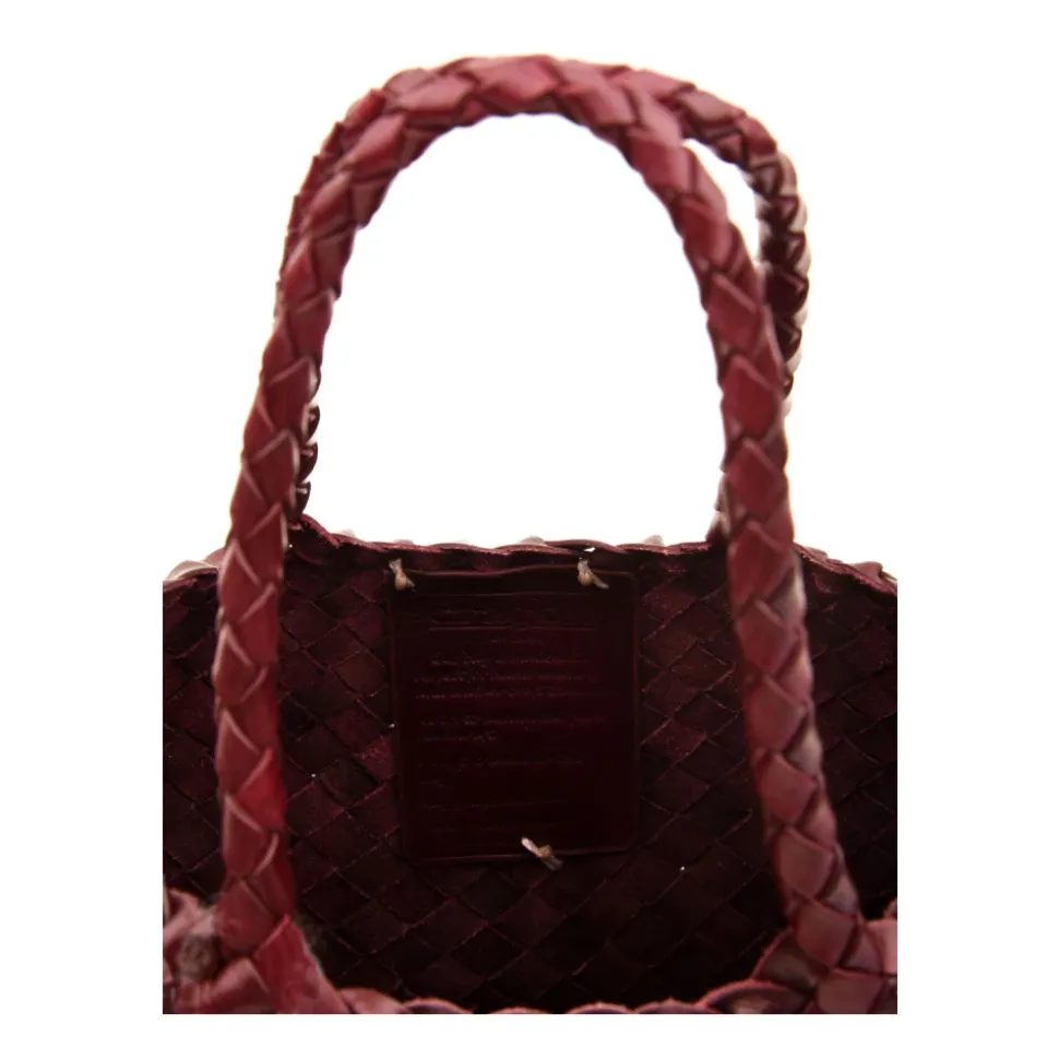 Sac à bandoulière en cuir rouge
