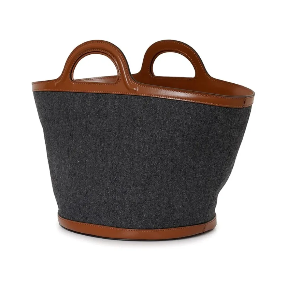 Sac à bandoulière gris-marron
