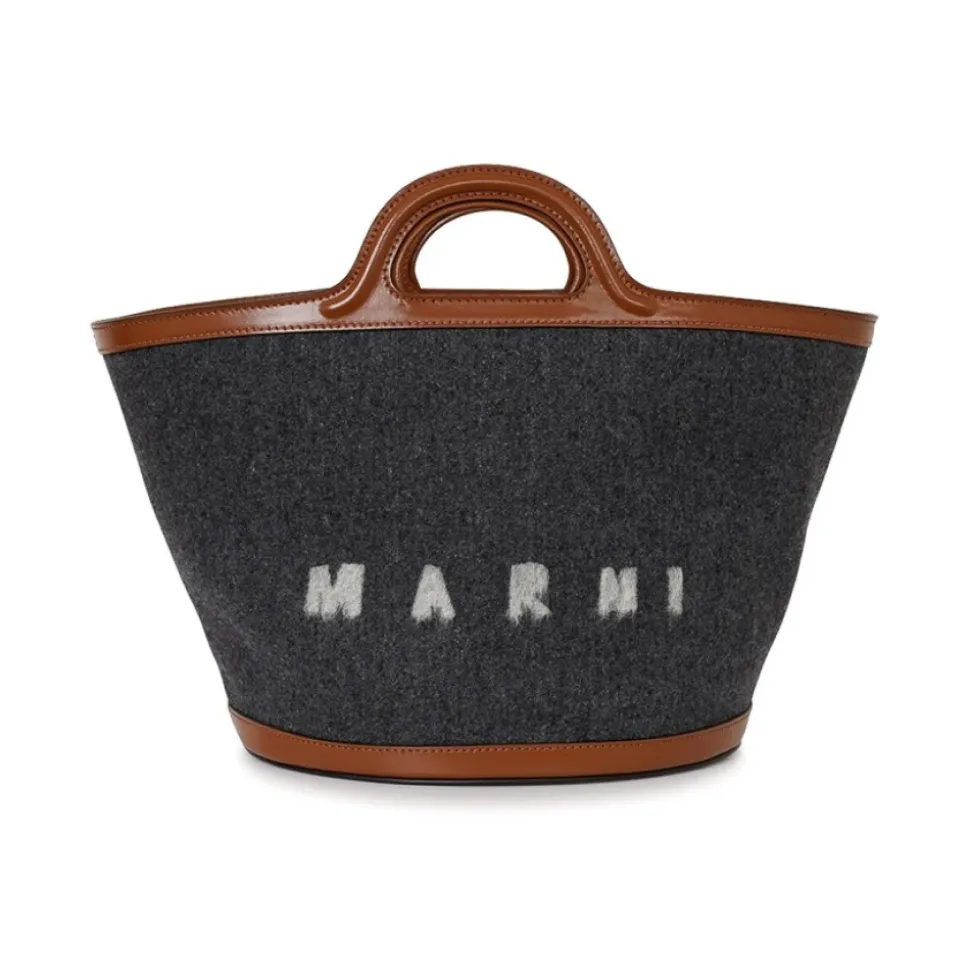Sac à bandoulière gris-marron