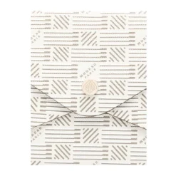 Sac Beige en Toile avec Matériel Doré