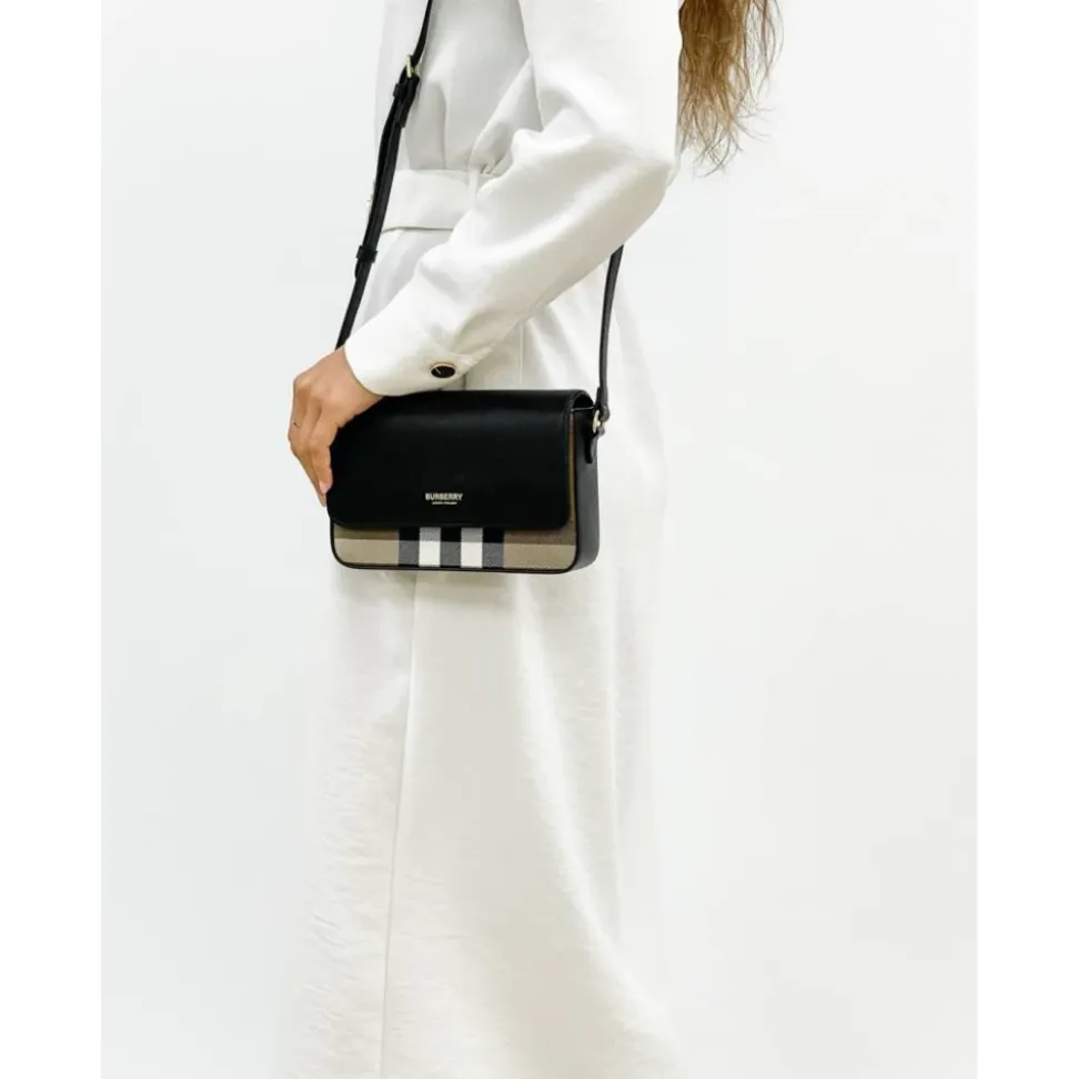 Sac compact House Check en Noir