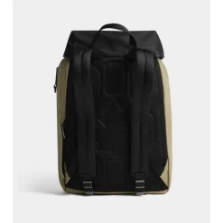 Sac à dos bicolore avec cordon de serrage ajustable et poches zippées