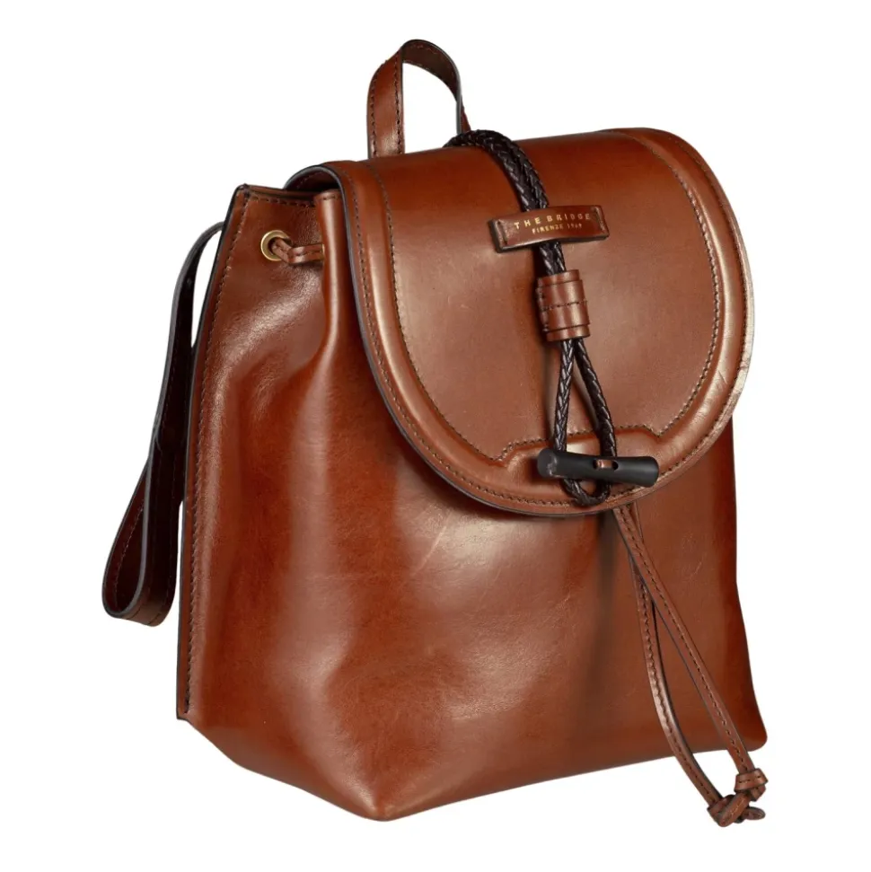 Sac à dos en cuir marron Unisexe