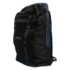 Sac à dos en nylon avec doublure léopard noir bleu