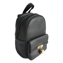 Sac à Dos en Similicuir Noir Femme