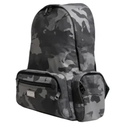 Sac à dos gris camouflage avec logo