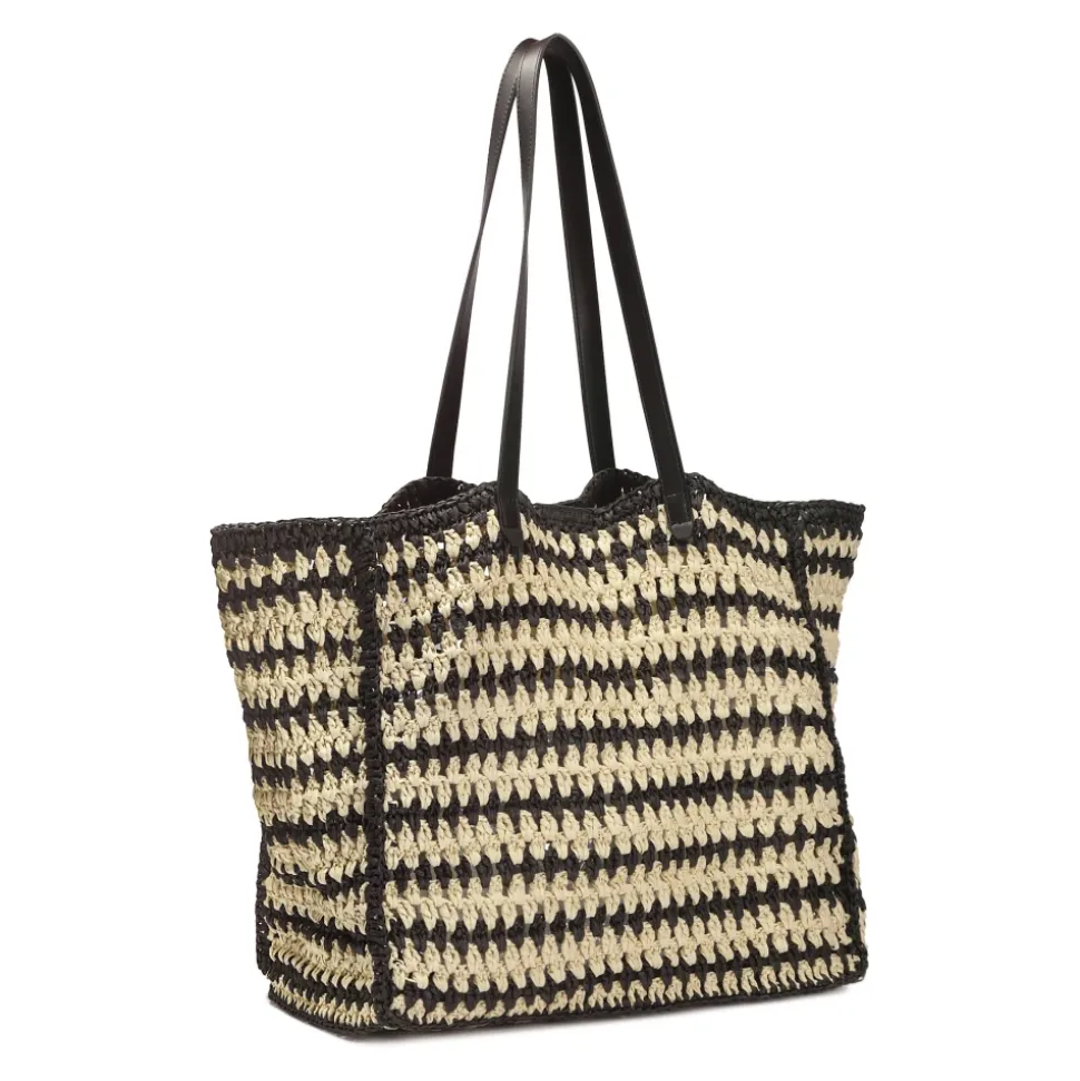 Sac d`épaule d`été en raphia
