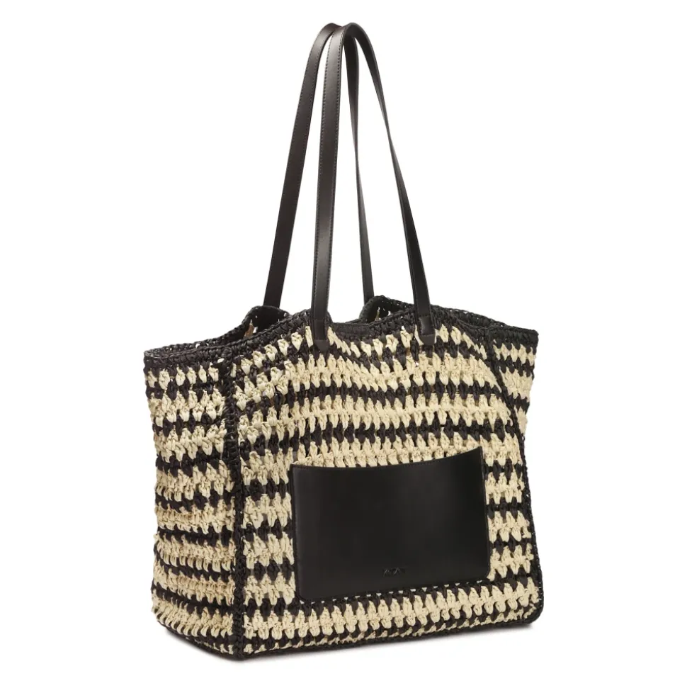 Sac d`épaule d`été en raphia