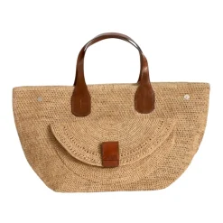 Sac en Cuir et Raphia