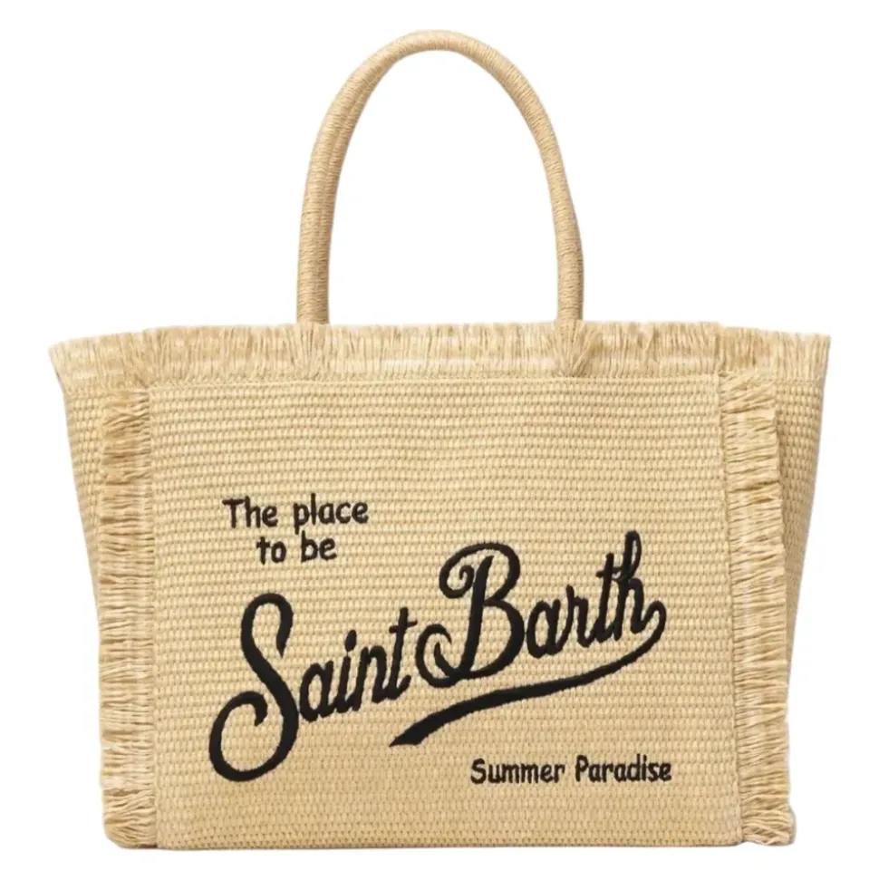 Sac en paille avec poignée