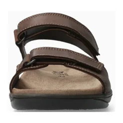 Sandale Homme en Cuir Marron Foncé