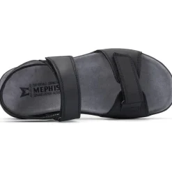 Sandale Homme en Cuir Noir