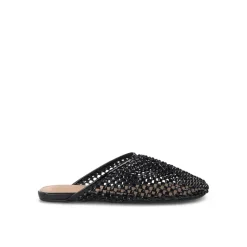 Sandale Mule Plate en Maille