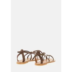 Sandales Basses en Cuir et Daim