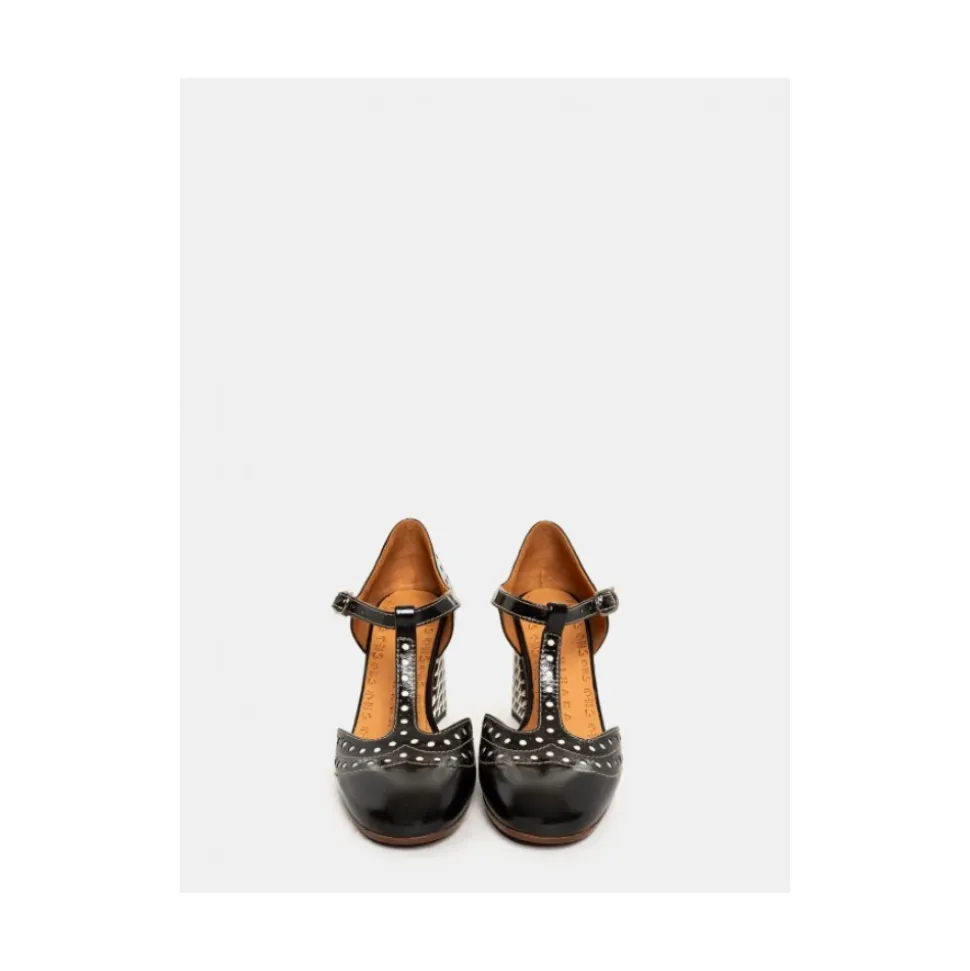 Sandales à Bride en T en Cuir Verni