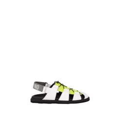 Sandales en cuir de veau et nylon