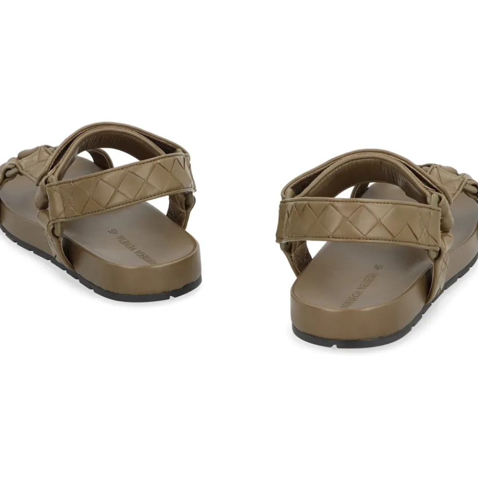 Sandales en Cuir Tissé