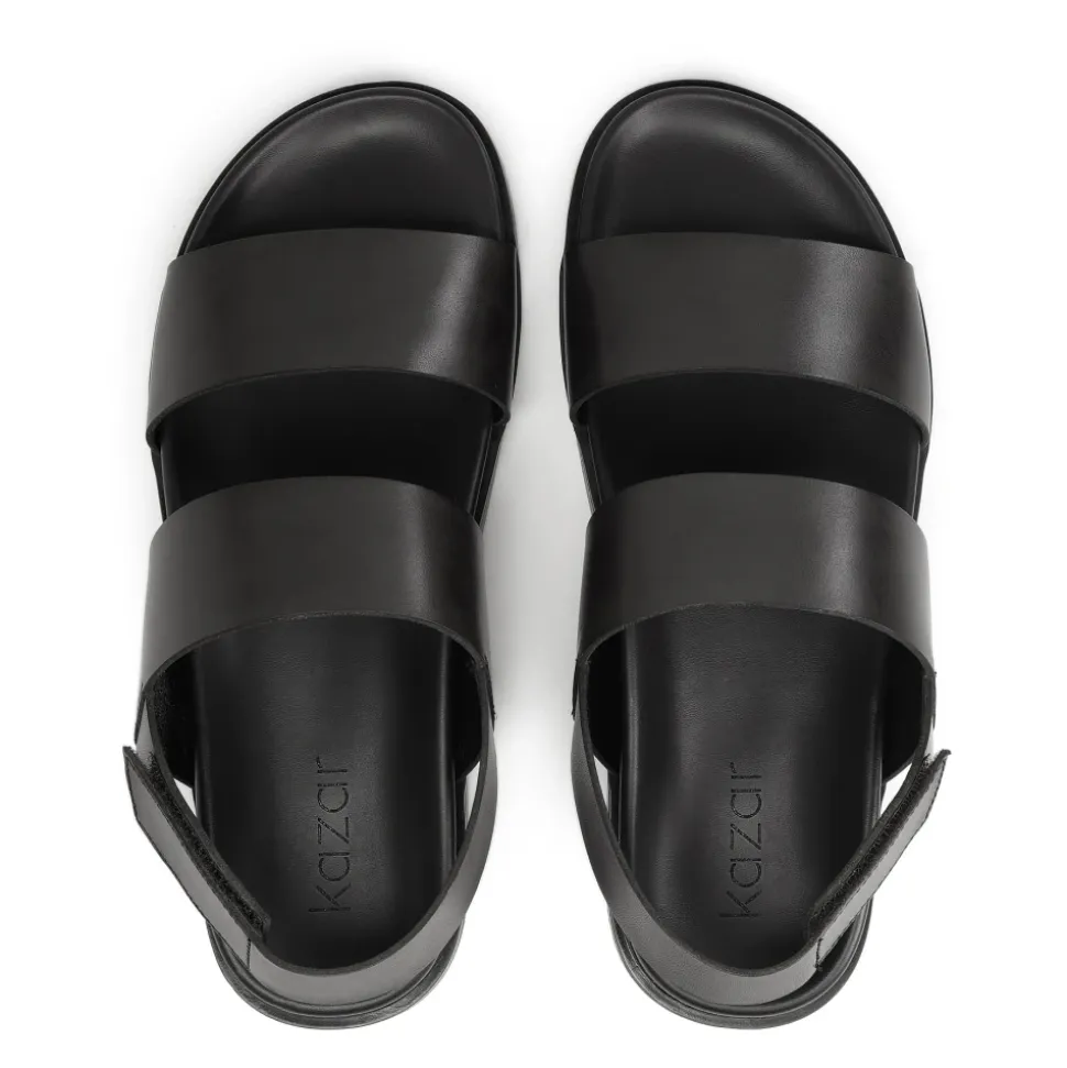 Sandales en cuir à velcro