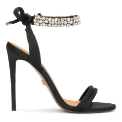 Sandales en textile avec bracelet bijou