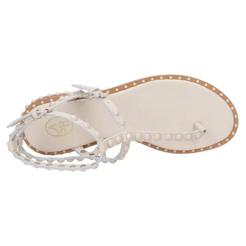Sandales Plates en Cuir à Bride