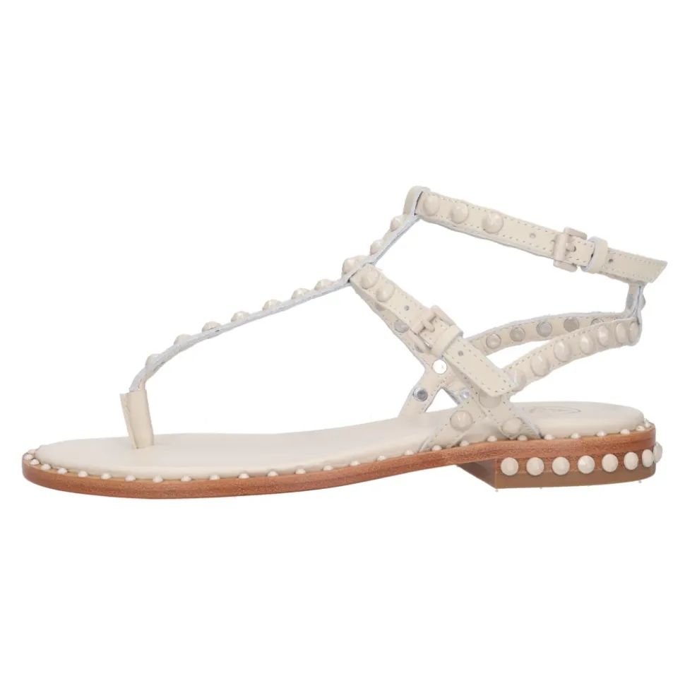 Sandales Plates en Cuir à Bride