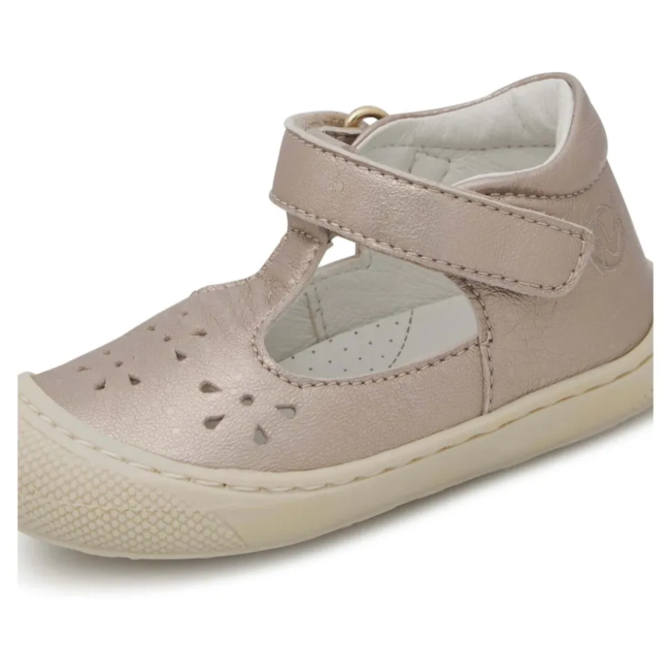 Sandales semi-fermées en cuir laminé INDIS